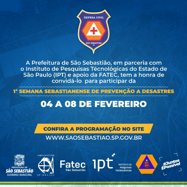 Foto: Defesa Civil realiza I Semana Sebastianense de Prevenção a desastres na próxima semana