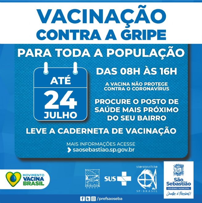 Foto: Vacinação contra gripe se estende à toda população até acabarem os estoques