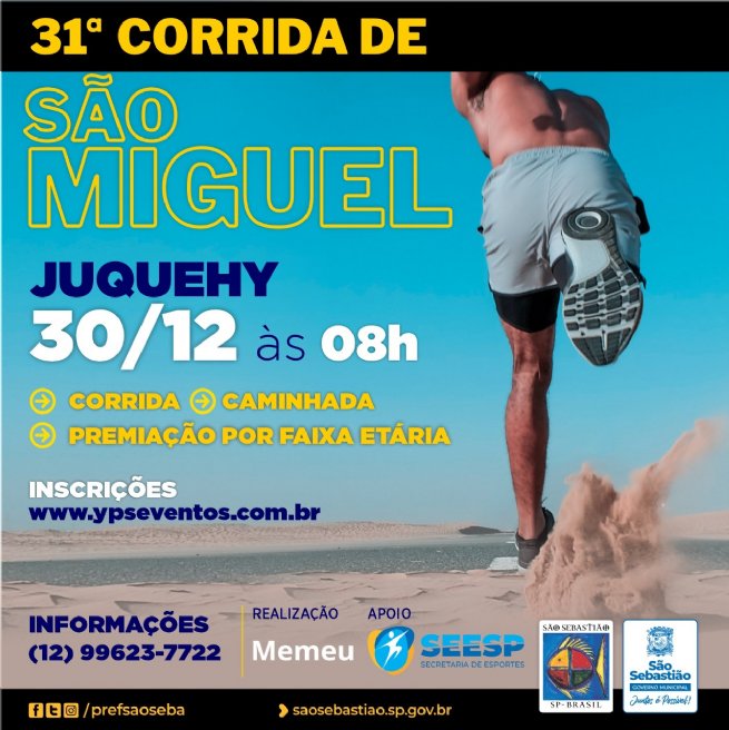 Foto: Estão abertas as inscrições para corrida tradicional de São Miguel em Juquehy