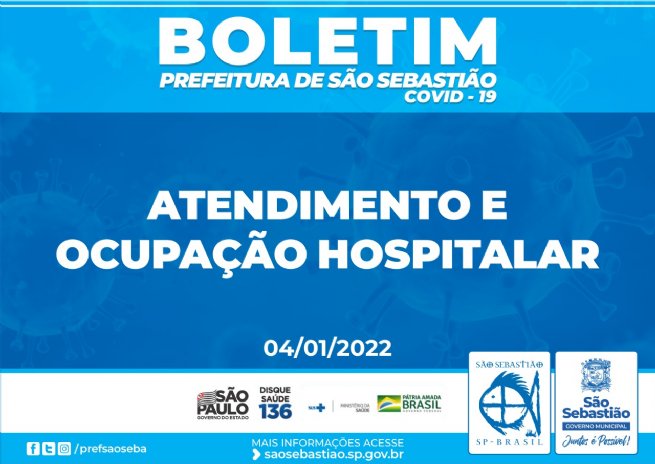 Foto: Prefeitura de São Sebastião – Boletim de Atendimento e Ocupação Hospitalar