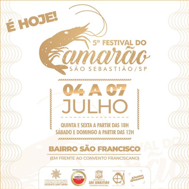 Foto: Festival do Camarão inicia nesta quinta-feira (4) no bairro São Francisco