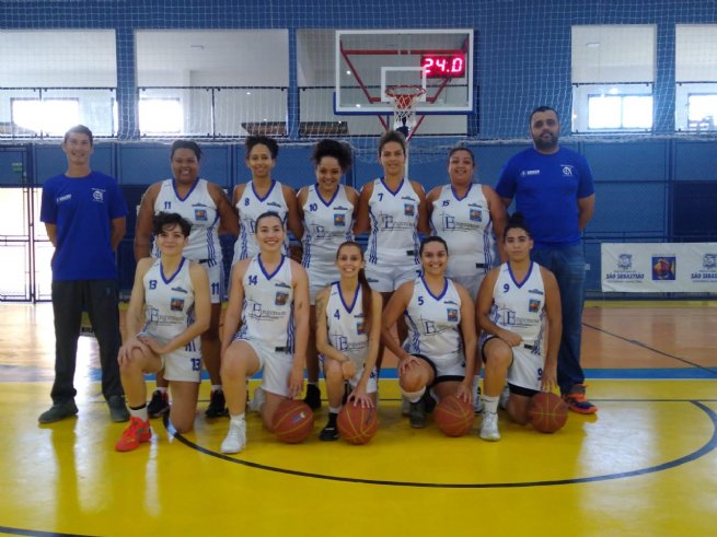 Foto: Equipe feminina de Basquete de São Sebastião joga 2ª partida nos Jogos Regionais 