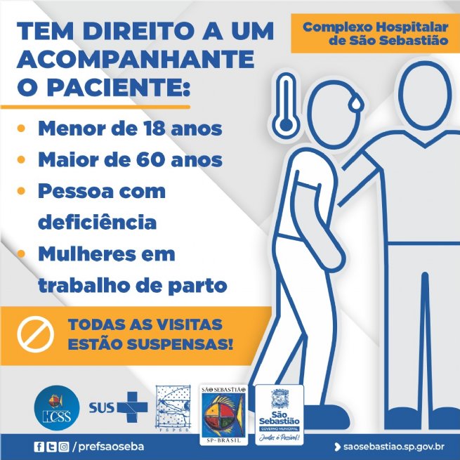 Foto: Hospital de Clínicas de São Sebastião estipula novos critérios para visitas e acompanhantes