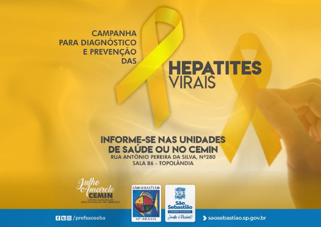 Foto: Prefeitura de São Sebastião adere à campanha Julho Amarelo e realiza ações de prevenção de hepatites virais