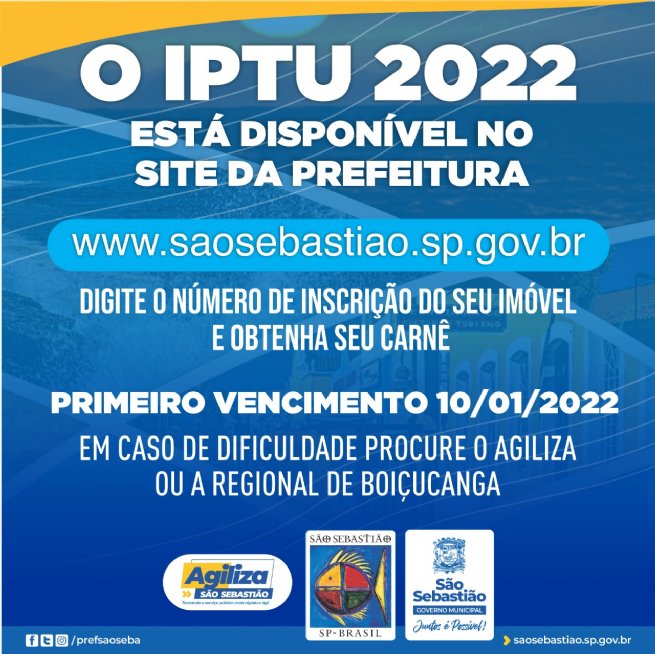 Foto: Carnê de IPTU com pagamento em cota única tem desconto de 20% e vence nesta segunda-feira (10)
