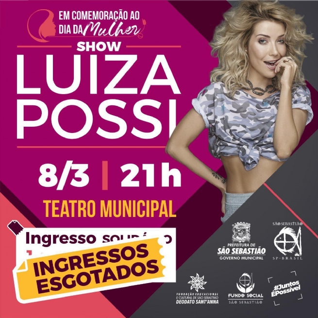 Foto: Esgotam ingressos para show de Luiza Possi no Teatro Municipal