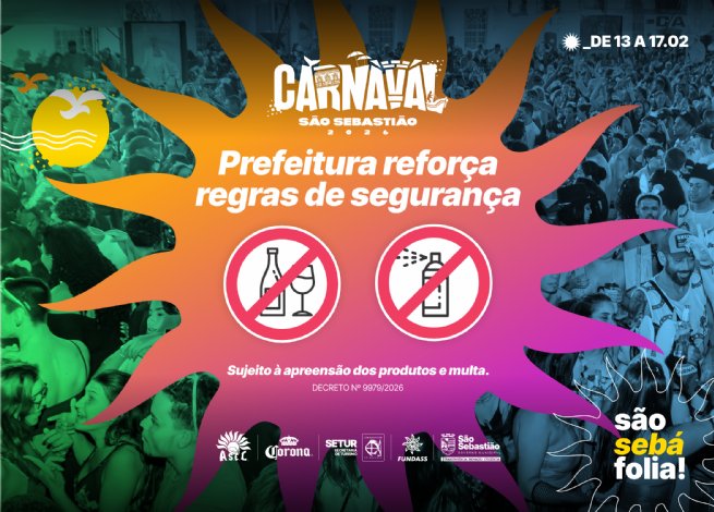 Foto: Prefeitura de São Sebastião publica decreto e adota medidas firmes de segurança e organização para o Carnaval 2026