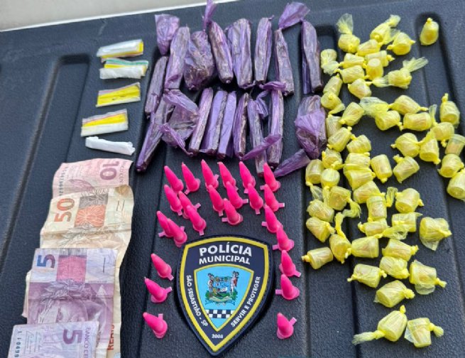 Foto: Polícia Municipal prende homem por tráfico de drogas em Boiçucanga