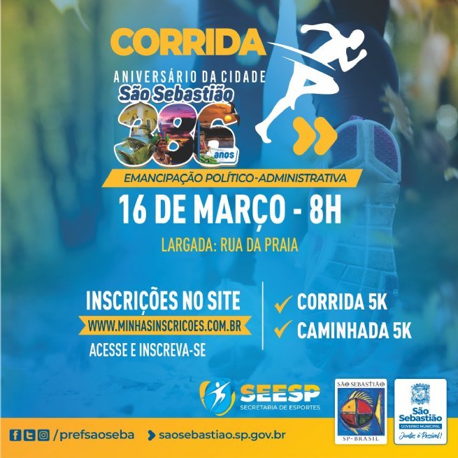 Foto: Inscrições para a tradicional corrida Aniversário da Cidade terminam dia (15)