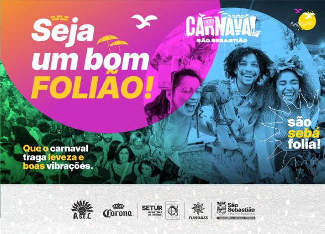 Foto: Prefeitura de São Sebastião lança campanha Seja um Bom Folião e reforça cultura de respeito, segurança e cuidado coletivo no Carnaval
