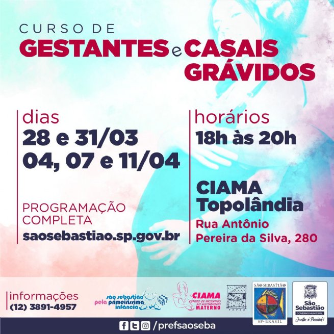Foto: Curso de Gestantes e Casais Grávidos está com inscrições abertas e terá horário alterado