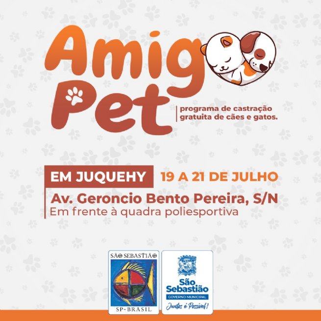Foto: Programa de castrações gratuitas Amigo Pet estará em Juquehy na próxima semana