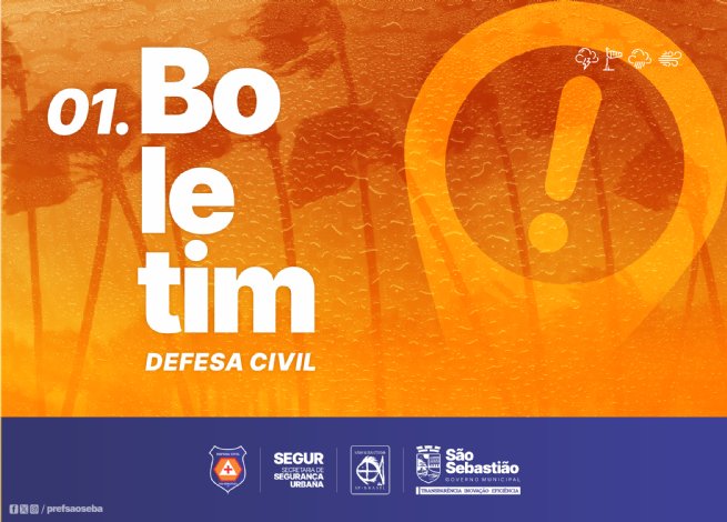 Foto: Alerta do Cemaden aponta risco alto para escorregamento de terra em São Sebastião