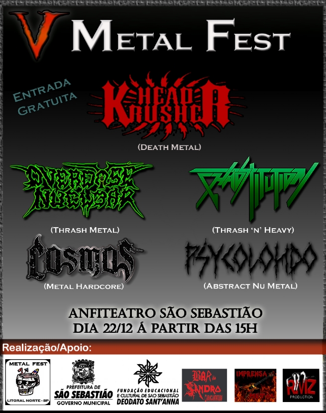 Foto: 5ª edição do Metal Fest traz muito rock’n’roll à São Sebastião