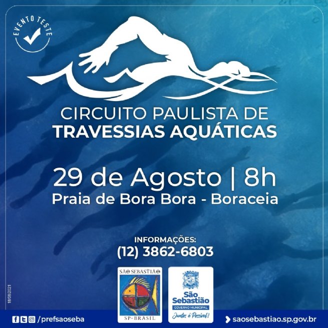 Foto: São Sebastião recebe etapa do Circuito Paulista de Travessias Aquáticas