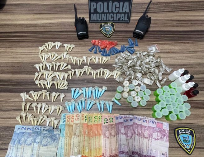 Foto: Polícia Municipal apreende grande quantidade de entorpecentes na Vila Sahy 