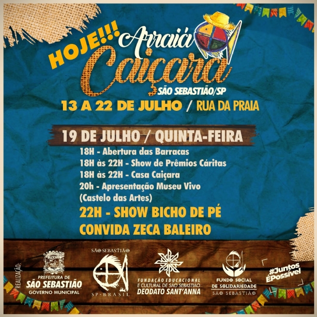 Foto: GRUPO BICHO DE PÉ CONVIDA ZECA BALEIRO NESTA QUINTA NO ARRAIÁ CAIÇARA  