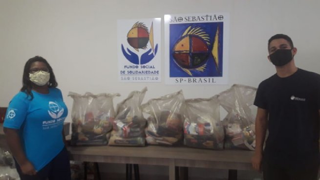 Foto: Fundo Social de São Sebastião recebe nova doação de cestas básicas
