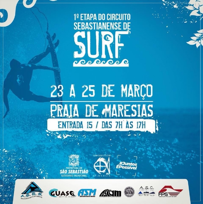 Foto: Circuito Sebastianense de Surfe 2018 será aberto em Maresias nesta sexta-feira
