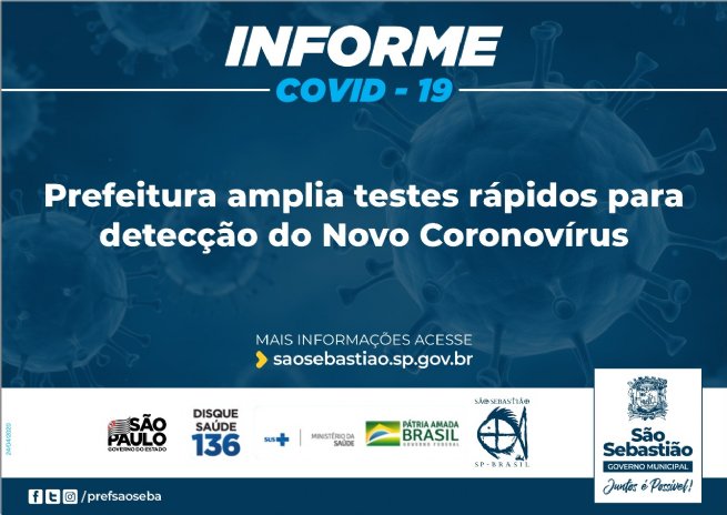 Foto: Prefeitura amplia testes rápidos para detecção do Novo Coronovírus