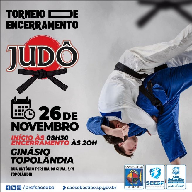 Foto: Torneio de Encerramento de Judô unirá alunos das Escolinhas de São Sebastião