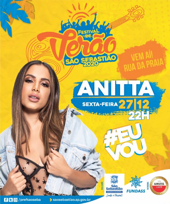 Foto: Show da cantora Anitta abre a programação do Festival de Verão nesta sexta-feira