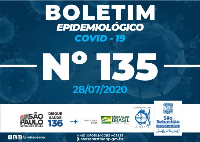 Foto: Prefeitura de São Sebastião - COVID-19: Boletim Epidemiológico #135