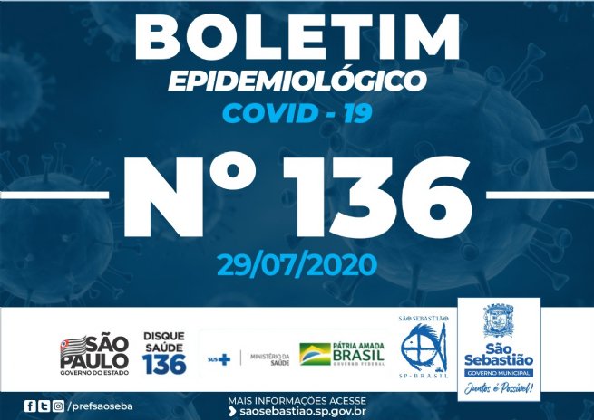 Foto: Prefeitura de São Sebastião - COVID-19: Boletim Epidemiológico #136
