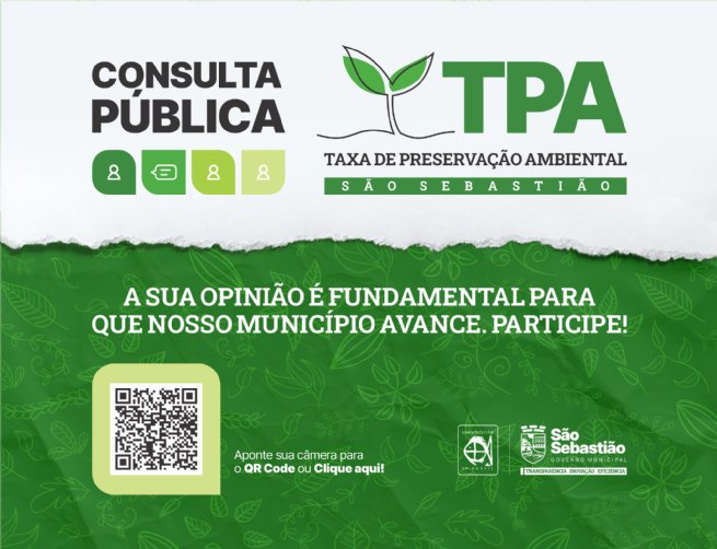 Foto: Prefeitura de São Sebastião encerra consulta pública sobre a Taxa de Preservação Ambiental na sexta-feira