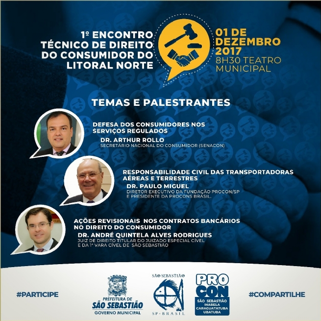 Foto: 1º Encontro Técnico de Direito do Consumidor do Litoral Norte será nesta sexta-feira